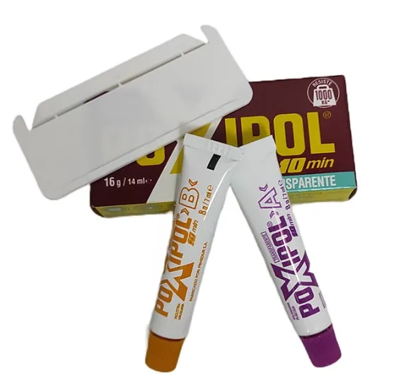 Transparent poxipol - epoxy glue 2 components 16gr