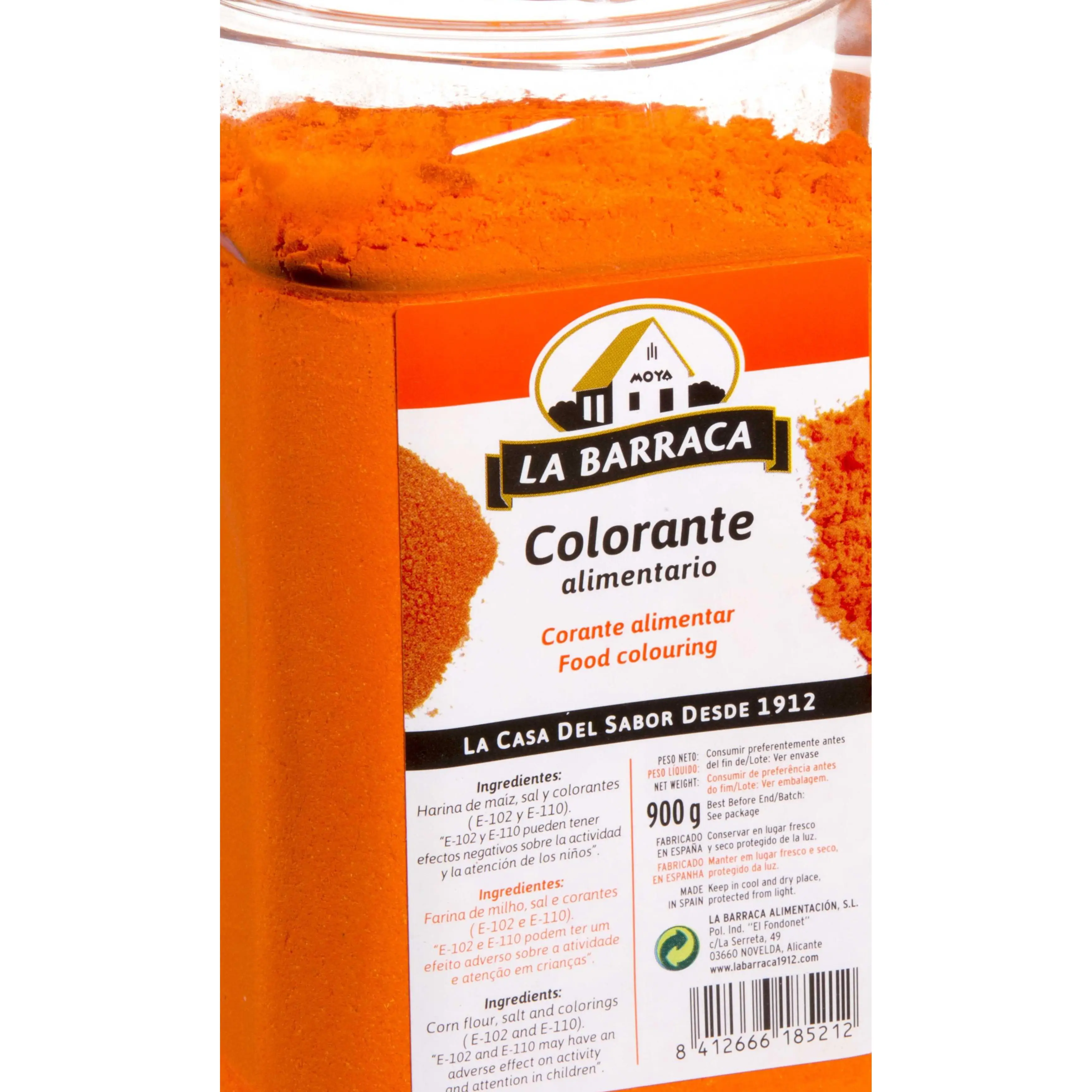 La Barraca - Colorante Alimentario Bote 900 Gr