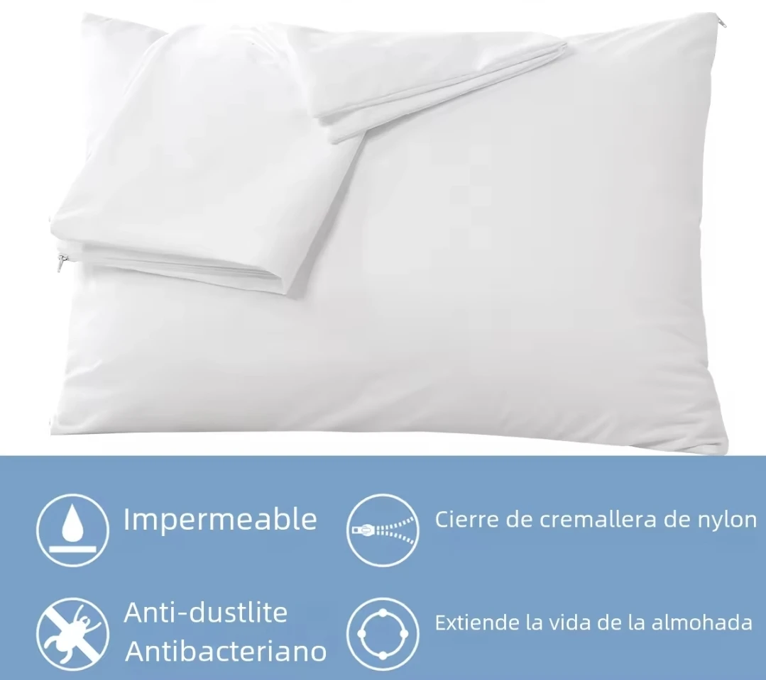 JIMENÉZ HOME Waterproof Pillow Case 100% Extra soft cotton, with zipper. Lineman