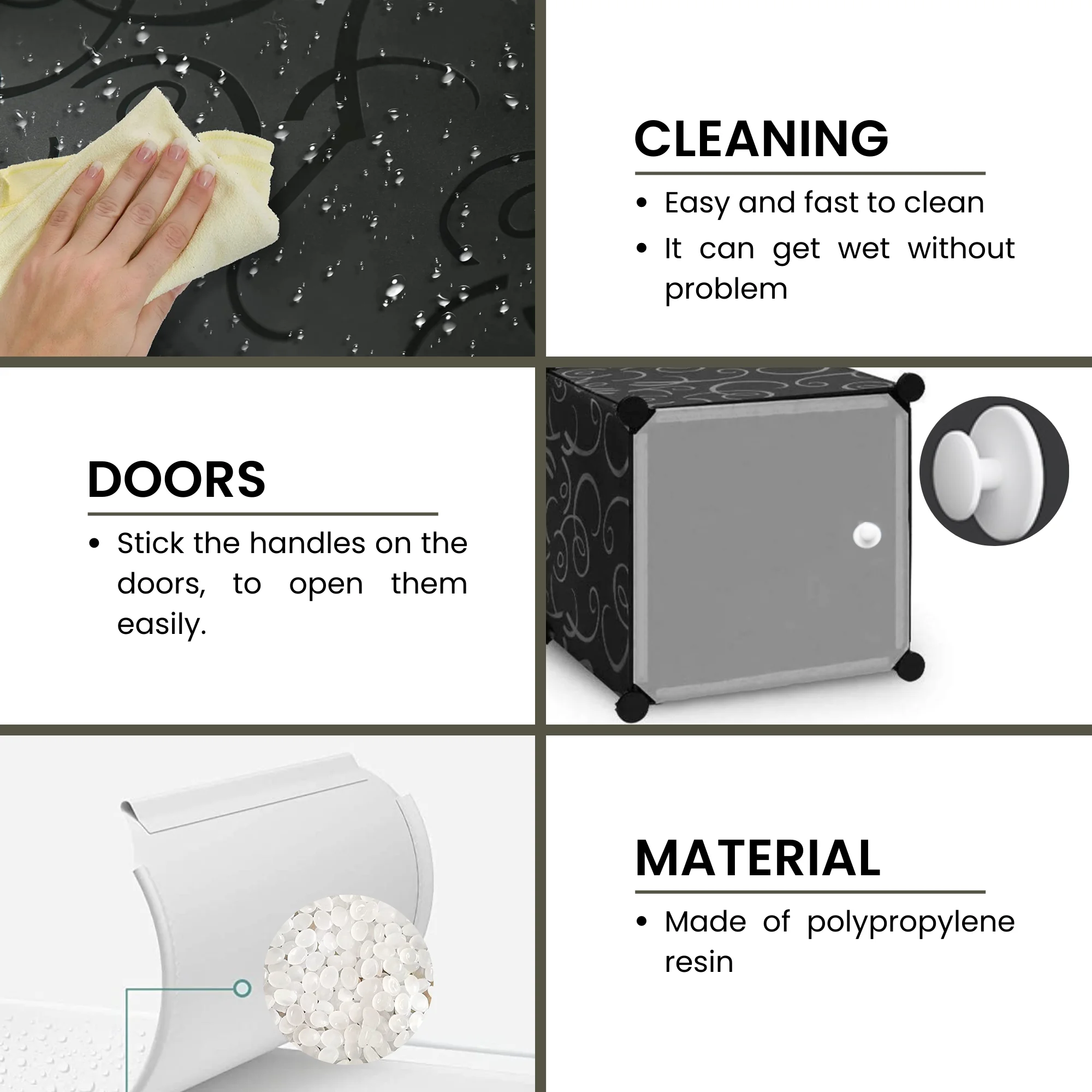 Vicyol S & D Modular Cabinet, Modular Rack, Household Wardrobe Organizer, Bedroom Storage Rack