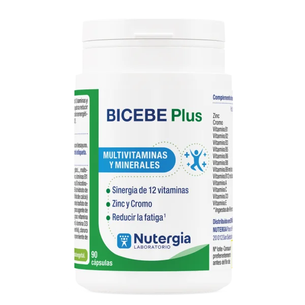 Bicebe plus multivitaminas 90 CAPSULAS Nutergia