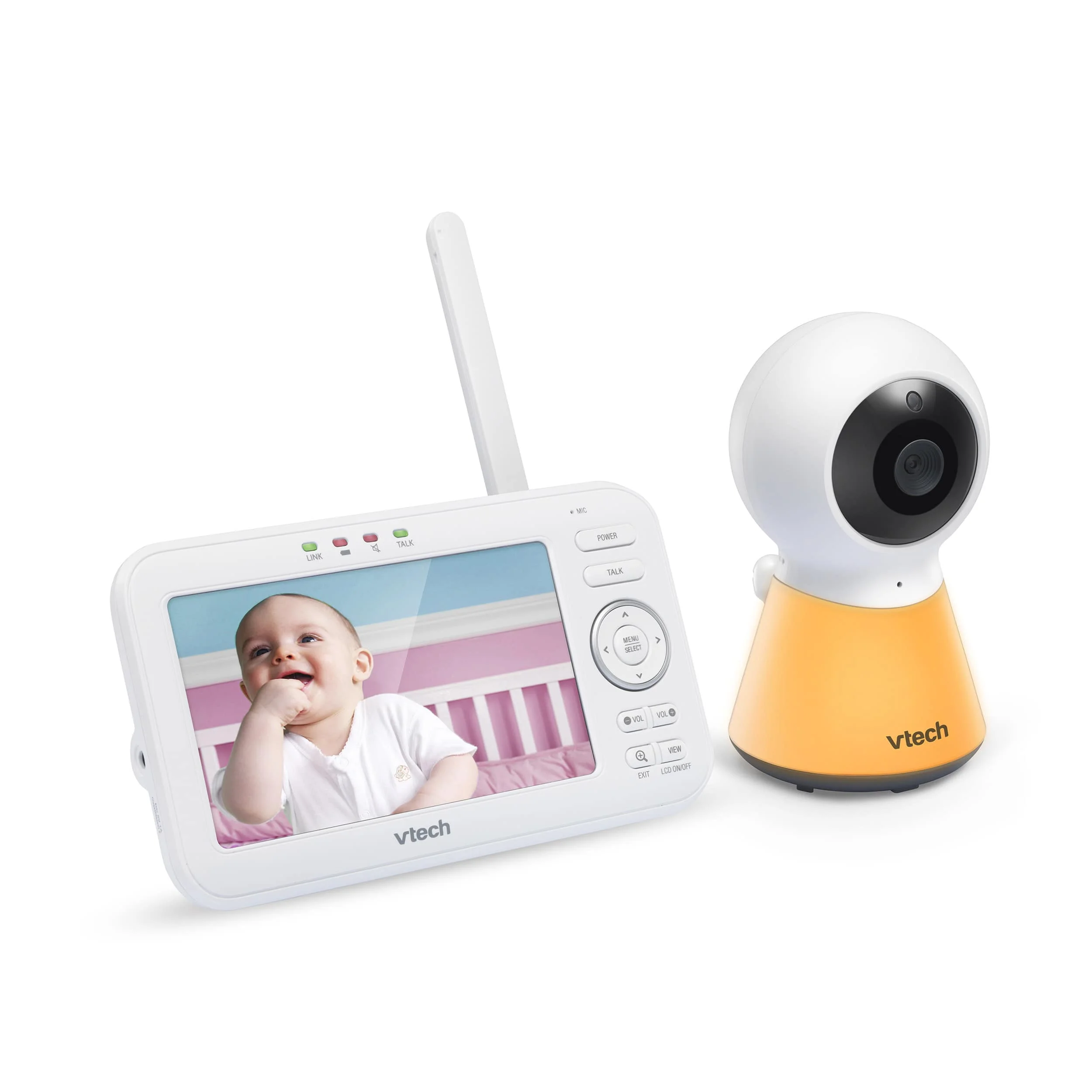 vtech vigilabebes de 5 ́ ́ video monitor con luz y melodias