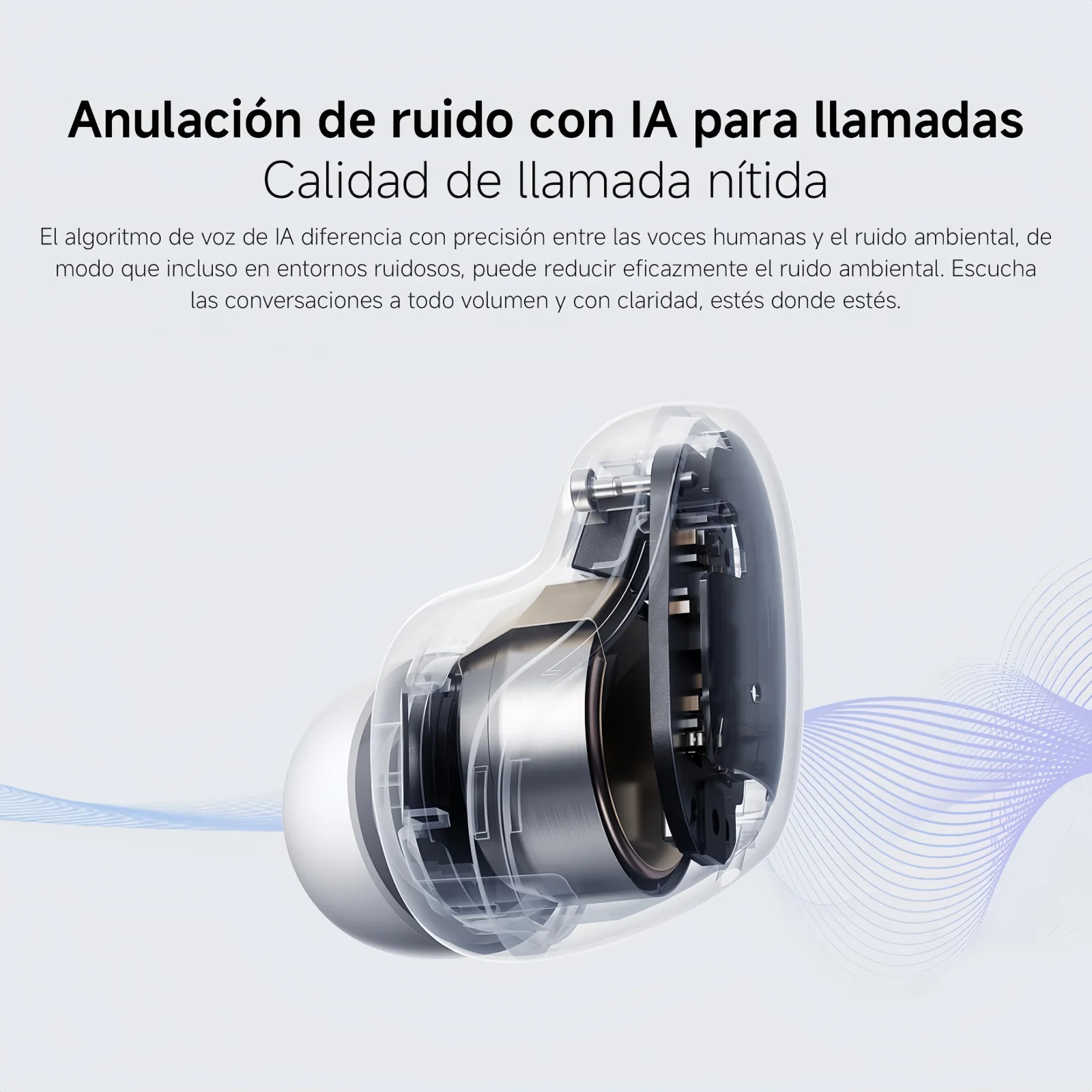 Xiaomi Redmi Buds 6 Play – Auriculares Bluetooth 5.4, 36h batería, IA noise reduction, carga Tipo C, touch, blanco 6