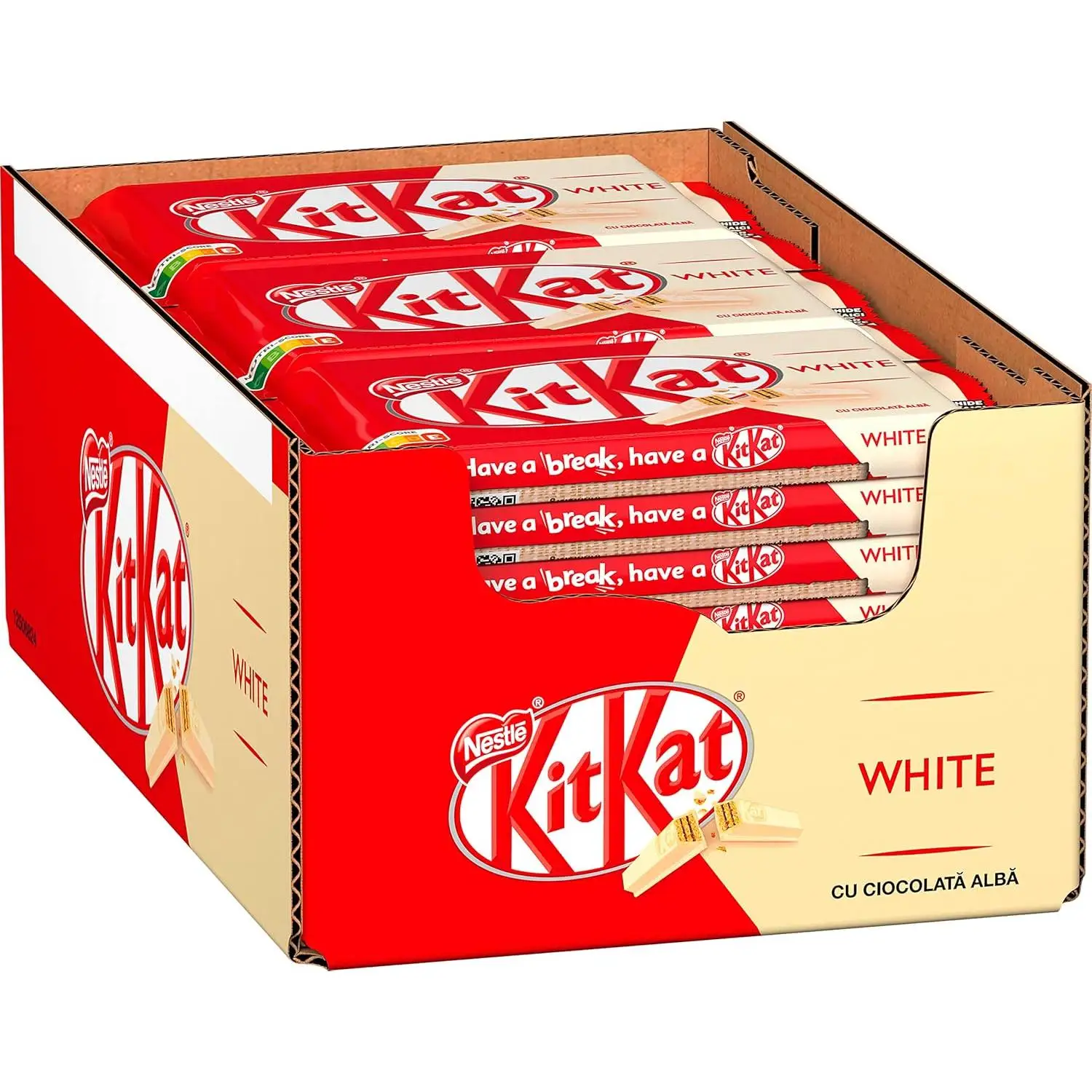 KIT KAT White barritas de galleta recubiertas de chocolate blanco envase 41,5 g*24