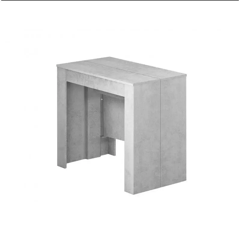 MOBELCENTER - Mesa de Comedor Consola Extensible, Mesa para Salón recibidor o Cocina, Mesa Fuelle Extensible, Color Cemento (1127)