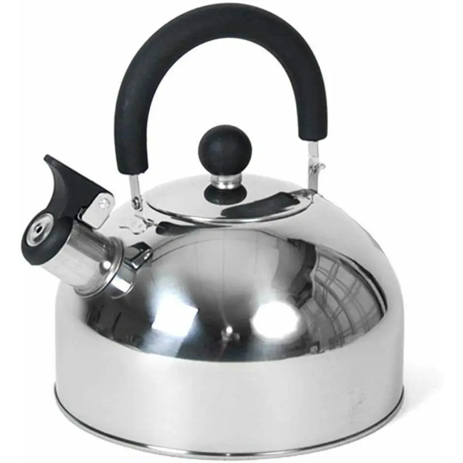 Maxia Market Tetera Pava con Silbato Acero Inoxidable para Cocinas Vitrocerámica Gas Eléctrica E Inducción