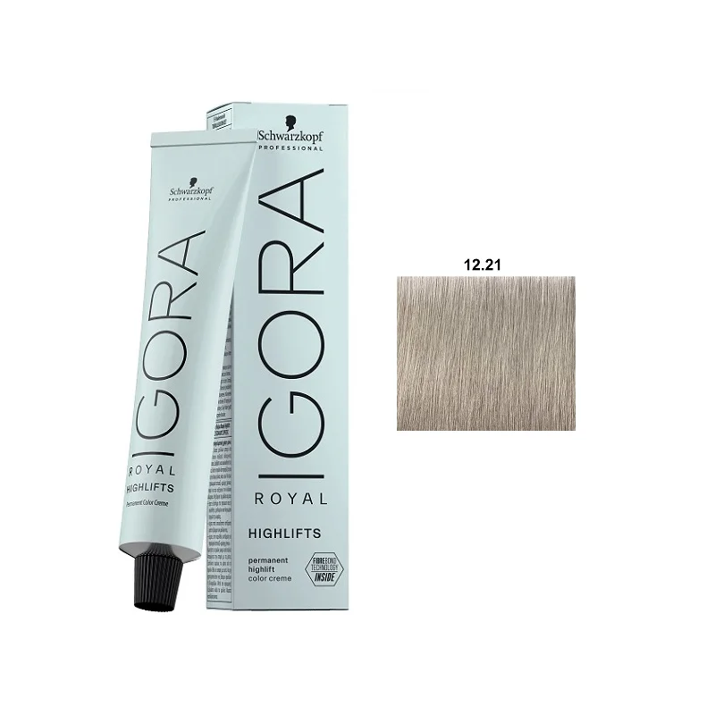 Tinte Igora Royal / Schwarzkopf - 12.21 Superaclarante Humo Ceniza