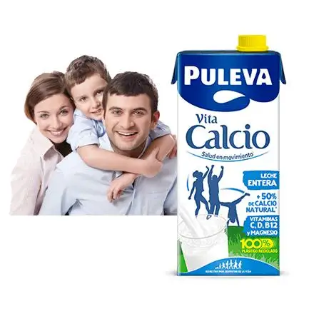 Puleva Leche Entera Calcio Brik 1 Litro caja de 6 litros
