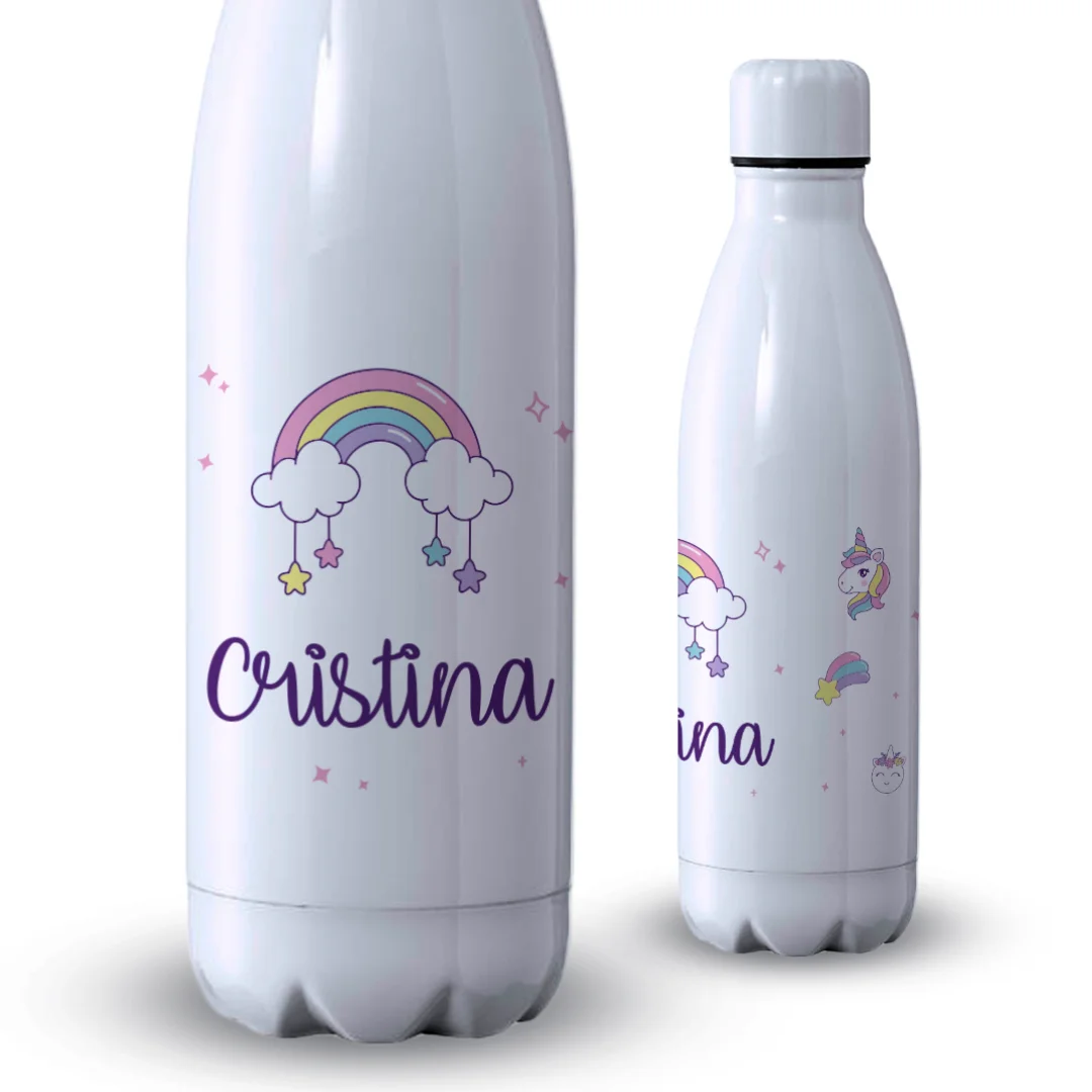 DEREGALOOS Botella Unicornios Personalizada 500ml