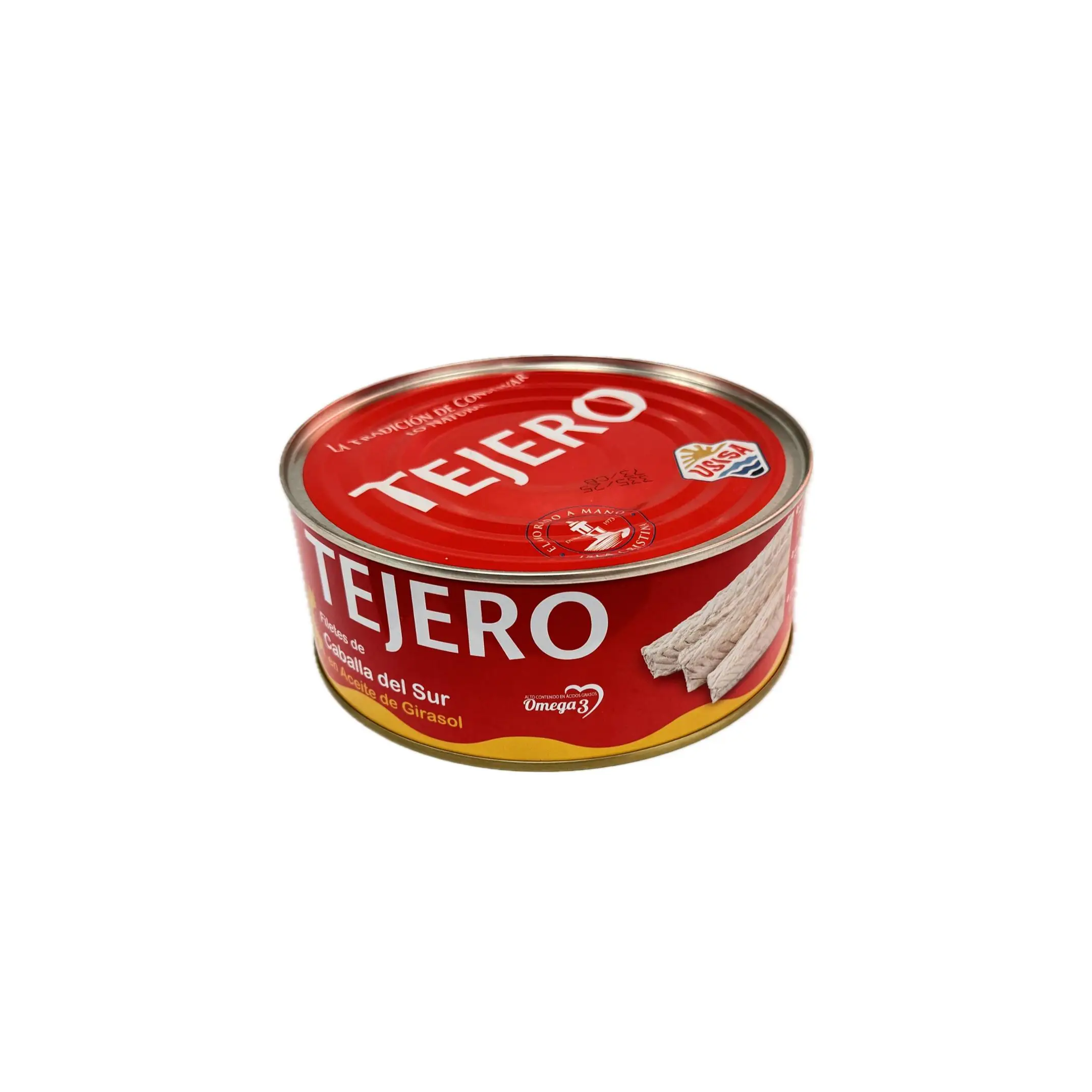 Filetes de Caballa del Sur en aceite girasol TEJERO 618gr.