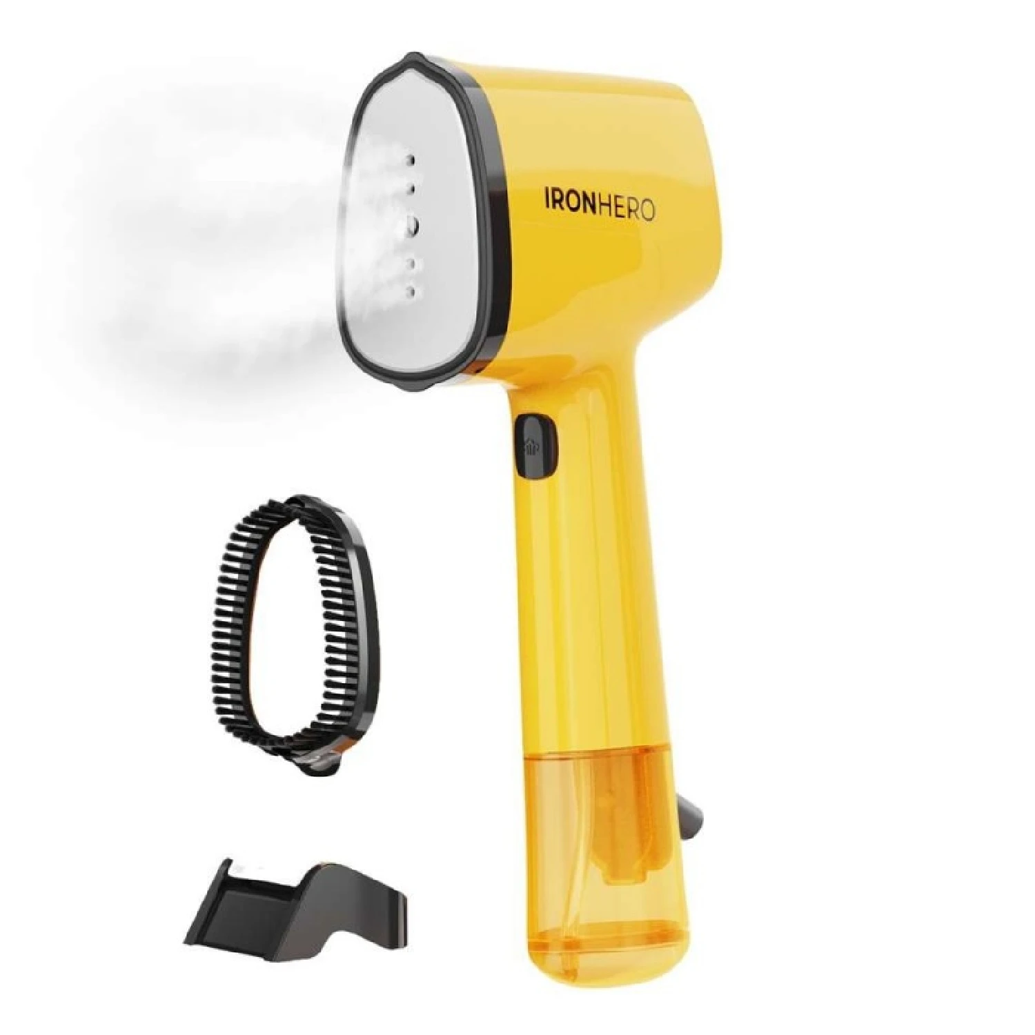 Cecotec Plancha Vertical Suela Cerámica IronHero V-1500 Essential Yellow, Potencia 1500W, Vapor continuo 25g/min