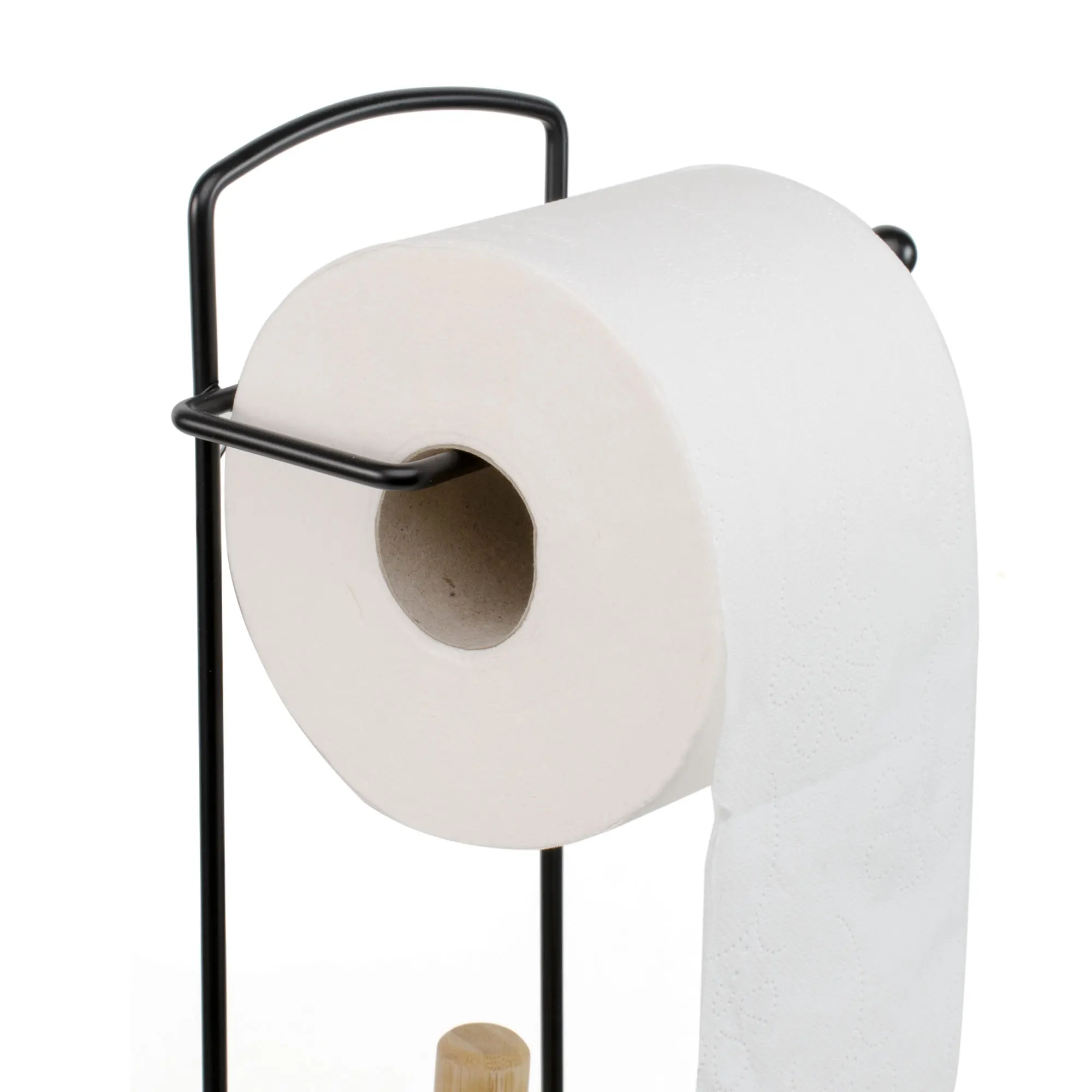 The Secret Home Stainless Steel Toilet Paper Holder - Floorstanding, space-saving design for small bathrooms, water-resistant, with a stable base to prevent slipping, easy to clean. Ideal bathroom decor. #3