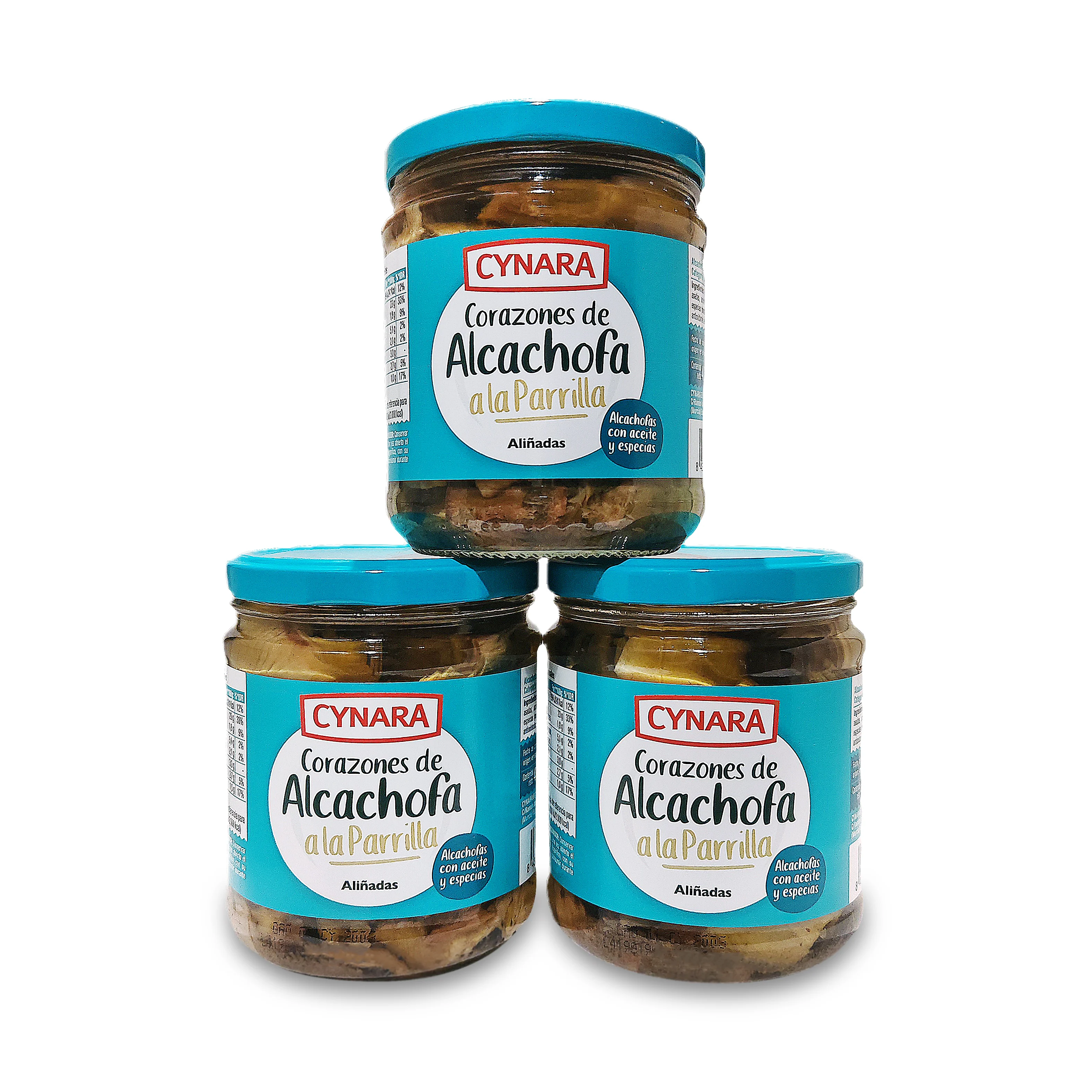 Corazones de alcachofa a la parrilla de Cynara (Pack de 3 unidades de 400g)