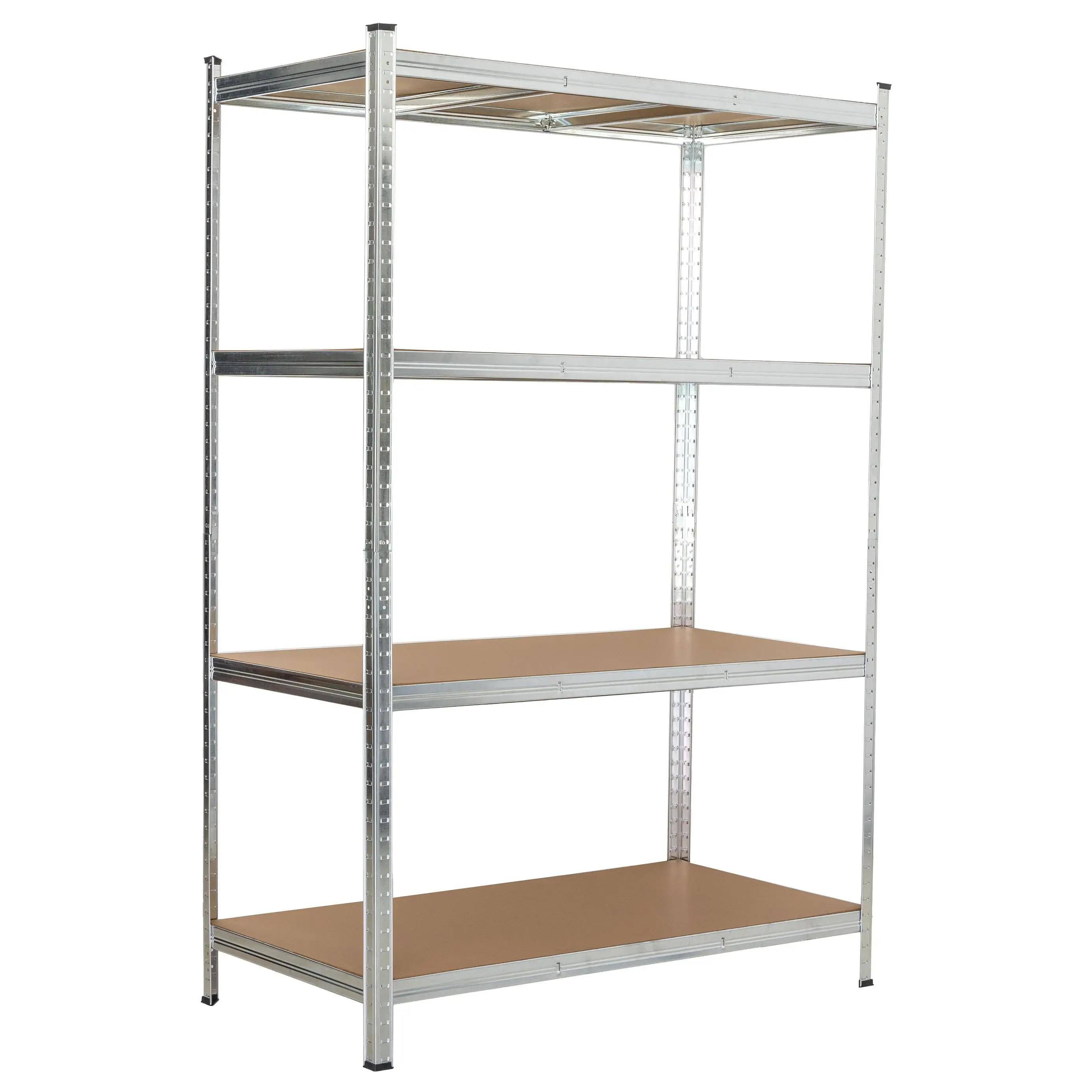 KG KITGARDEN - Estantería Metálica Almacenaje de Acero Galvanizado con 4 Baldas de MDF, 180x120x60cm - GALVA