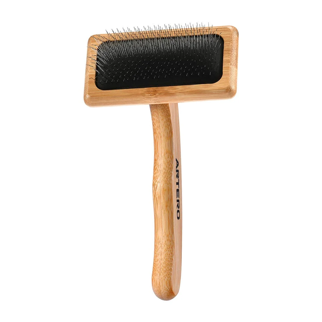 Artero Romeo - Carda para Mascotas - Mango de Bambú Ergonómico - Sistema Air Cushion - Púas Finas
