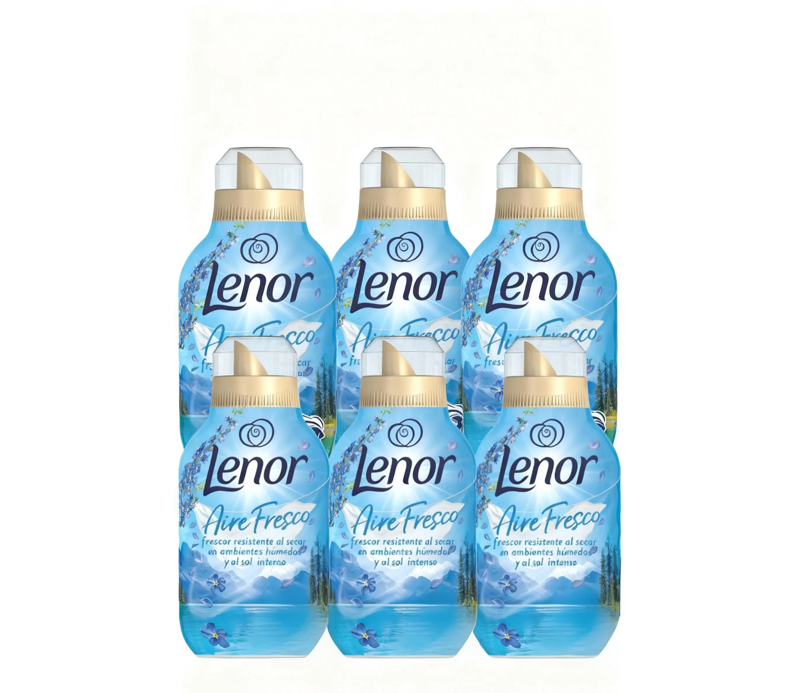 Lenor Aire Fresco Suavizante para Ropa,pack ahorro 6x36=216Lavados, Frescor Alpino 504 ml, Ideal para 36 Lavados con Fragancia Duradera