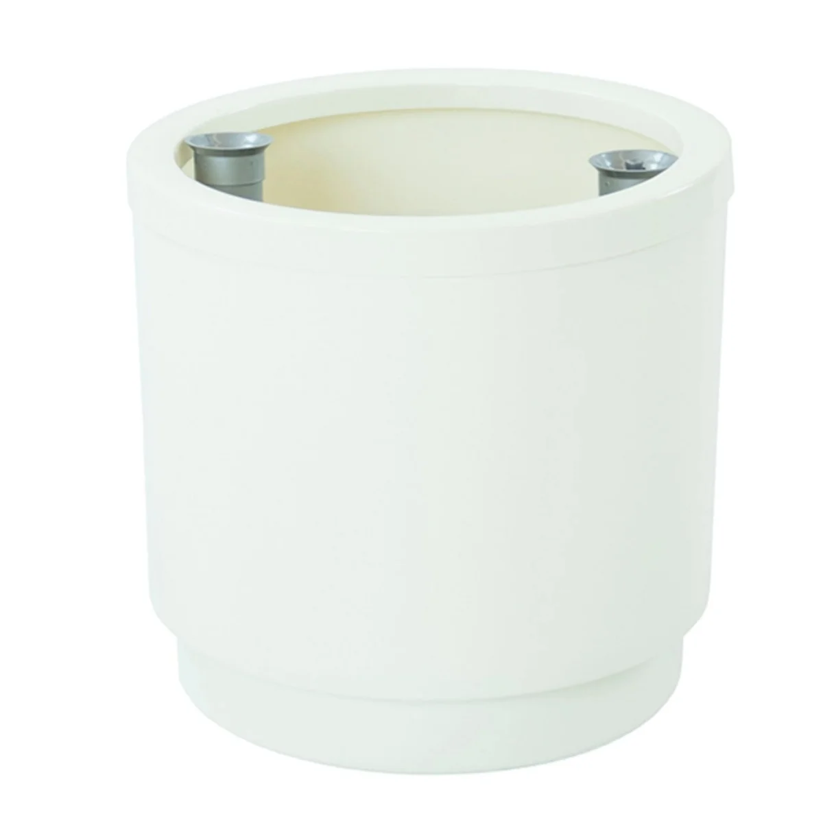 ZYLX SHOPPING – Hidrojardinera Redonda Blanca con Sistema de Riego Automático, 22 cm o 32 cm de Diámetro