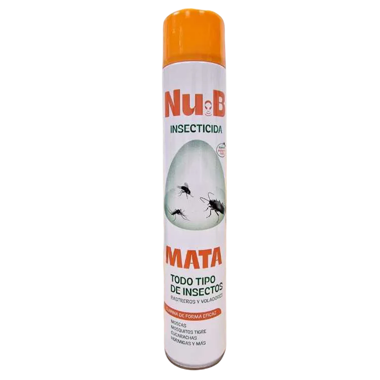 NU-B Laboncler Insecticida Acaricida Triple Acción, Mata Todo Tipo de Insectos Voladores y Rastreros, Efecto Inmediato y 5 Semanas de Protección, Aroma Verbena y Geranio, 750ml