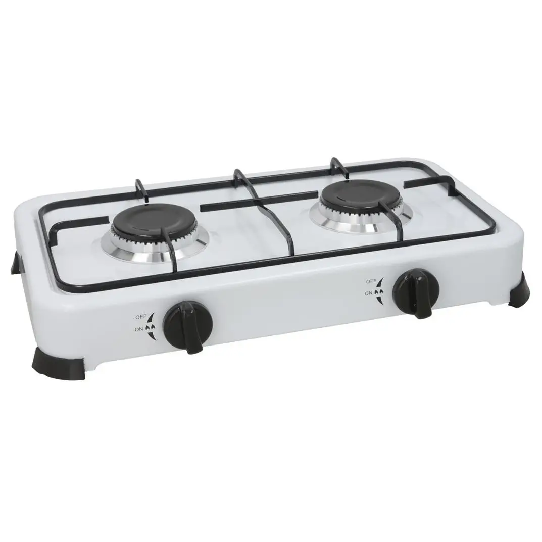 UD -  Camping gas hornillo Doble Gerimport,  Cocina Portatil , adaptable en butano y propano.