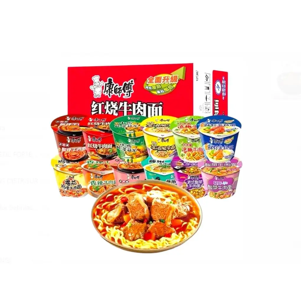 Ramen TARRINAS fideos instantaneos fideos chino Instant Noodles Master Kong fideos asiaticos Gran surtidos de sabores formado en paquetes o tarrinas portatil Surtidos 3U,6U,12U para elegir con Sabores original garantizado LEER DESCRIPCION