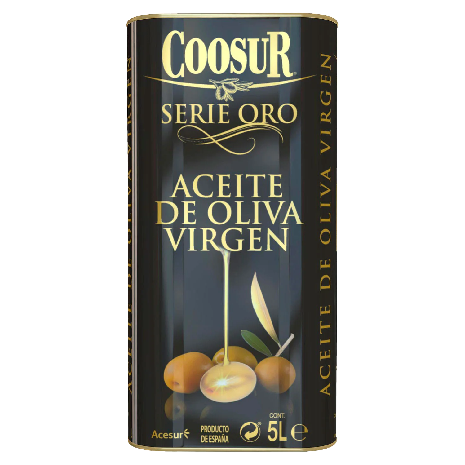 Aceite de Oliva Virgen Lata 5L Serie Oro Coosur