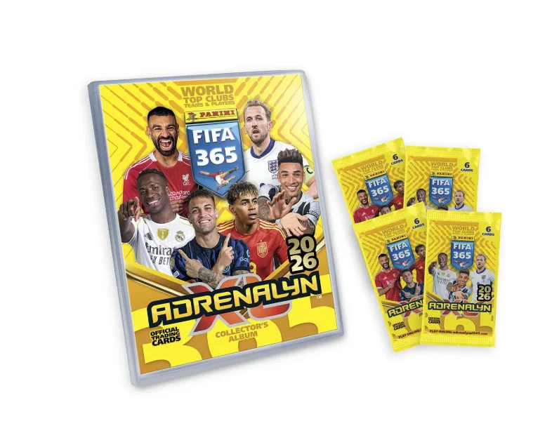 Panini fifa 365 adrenalyn 2026 - box of 24 tc envelopes or album launch + box of 24 envelopes and also box or gold envelope to choose from - official panini collection guaranteed read description