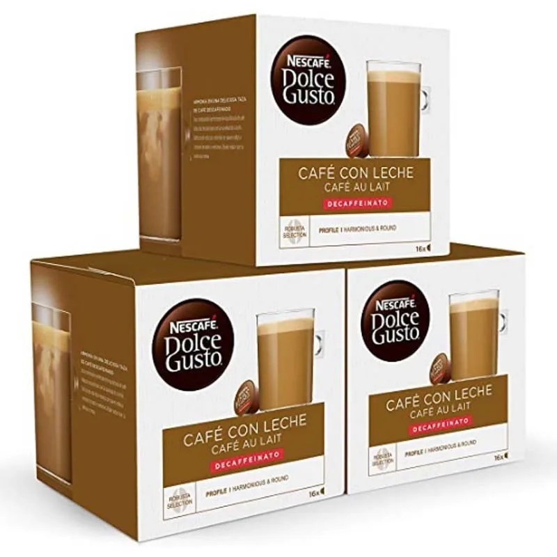 Descafeinado Café con Leche Pack 48 cápsulas Dolce Gusto 7613035398146