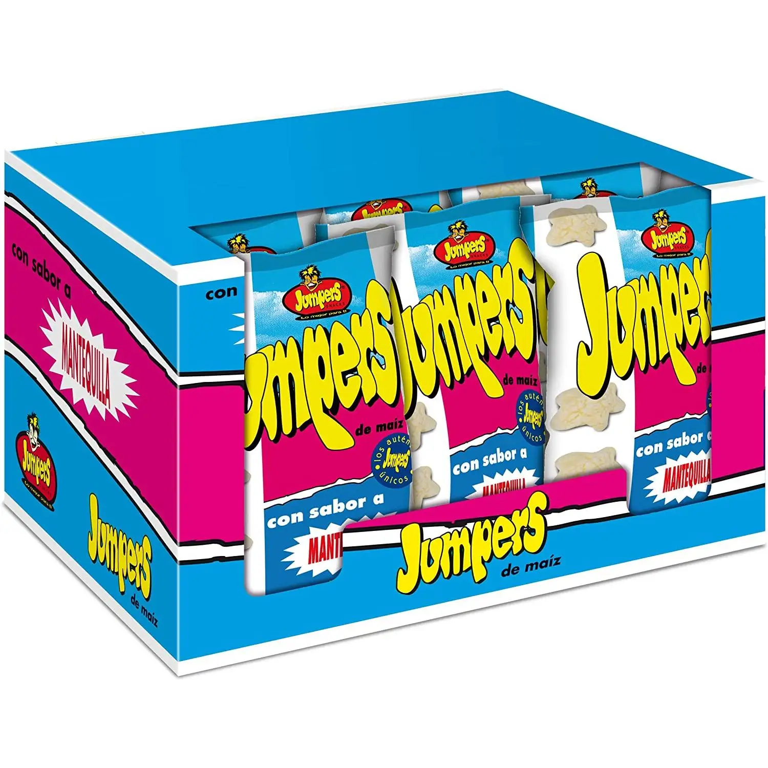 Jumpers Mantequilla. 9 unidades x 100g. Aperitivo horneado sin Gluten
