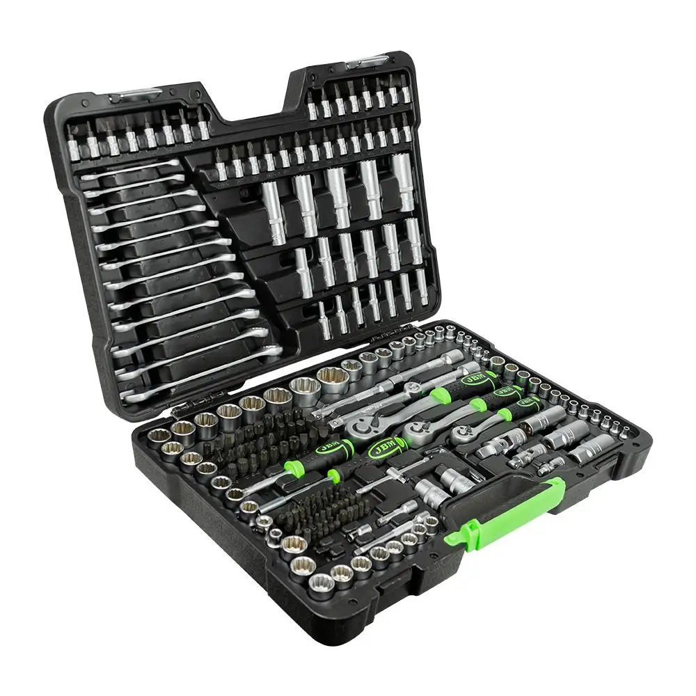 No sale error price tool case 216 pieces with 12-edge glasses-cinched. Contains: 1/2 tools, 3/8 tools, 30 8mm heads, 1/4 tools, 30 screwdriver heads, 44 heads 6mm JBM