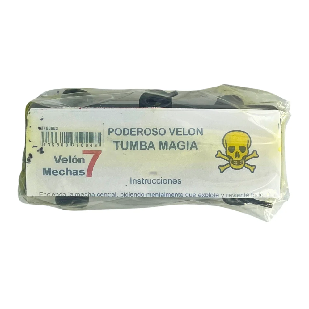 KARMA - Poderoso Velón de 7 Mechas Tumba Magia | Vela Especial de Siete Mechas para Acabar con Trabajos de Magia Negra