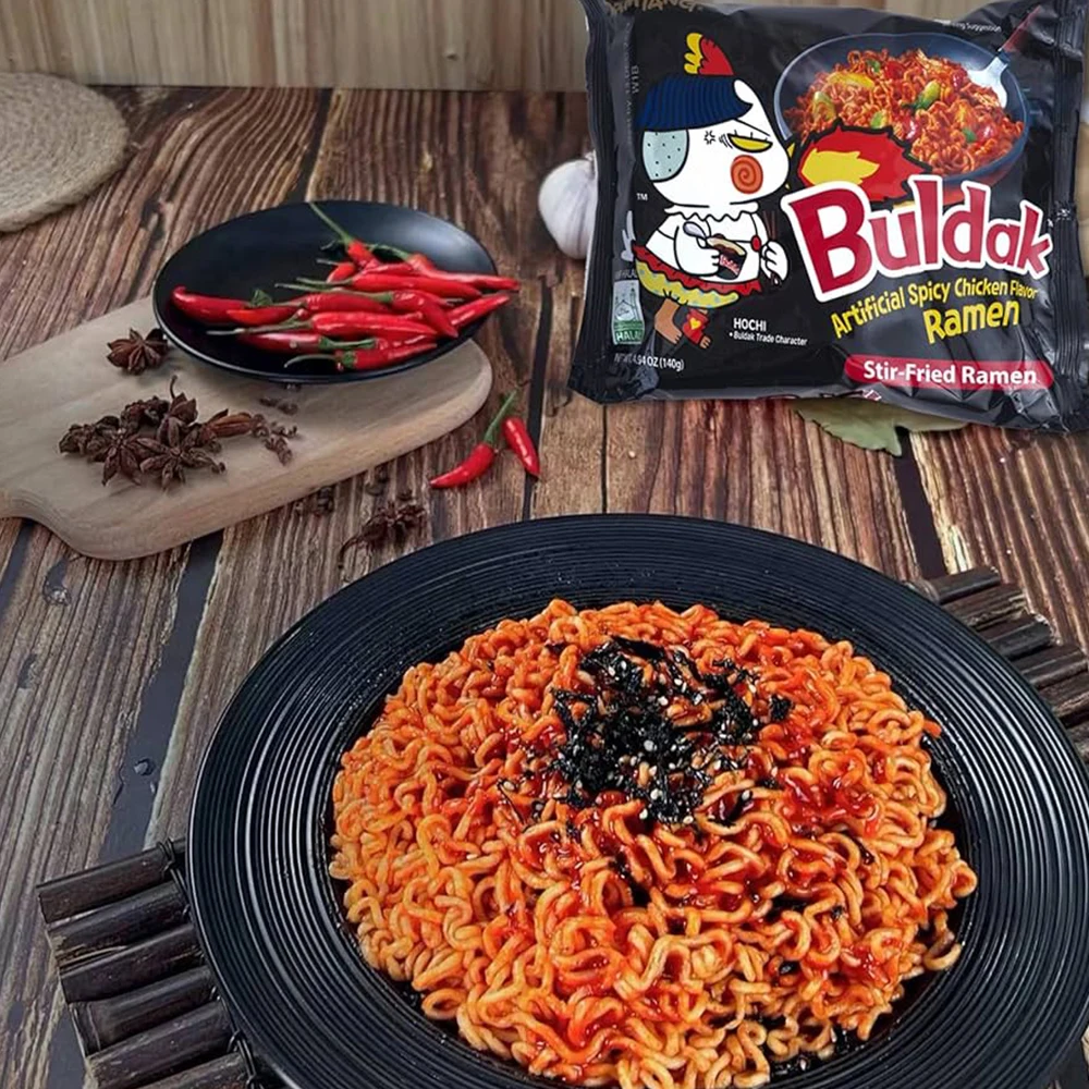 Samyang buldak ramen hot chicken favor original korean ramen 130g x 5packs instant noodles