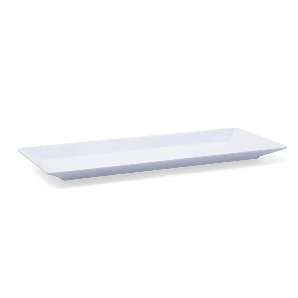 QUID SELECT BASIC Rectangular Melamine Tray 32x13CM White Gloss Exceptional Gloss Extra Strong Melamine 100% Not Microwavable