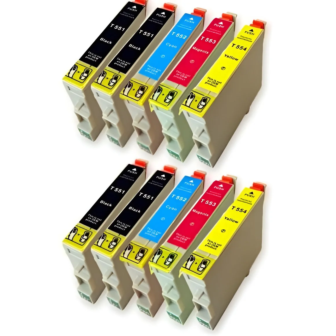 Epson T0551+T0552+T0553+T0554 pack 10 tintas compatibles