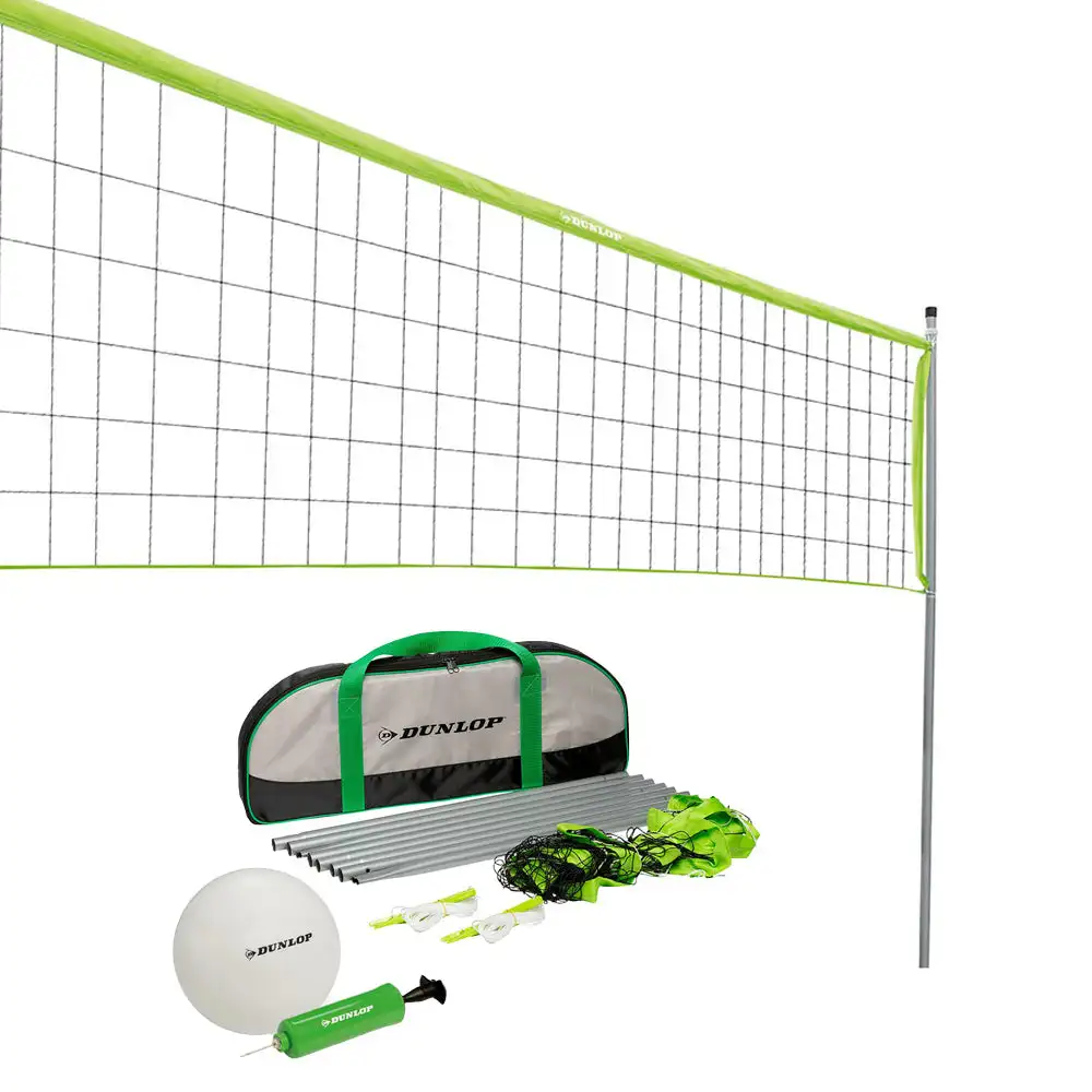 Dunlop Set de Voley Playa con Red, Pelota e Inflador