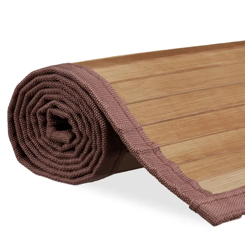 Alfombra de Bambú Antideslizante para Baño, Entrada o Cocina, MEJORADA, Tapete Enrollable Estilo Natural para Pasillo, Sauna o Balcón, Varios