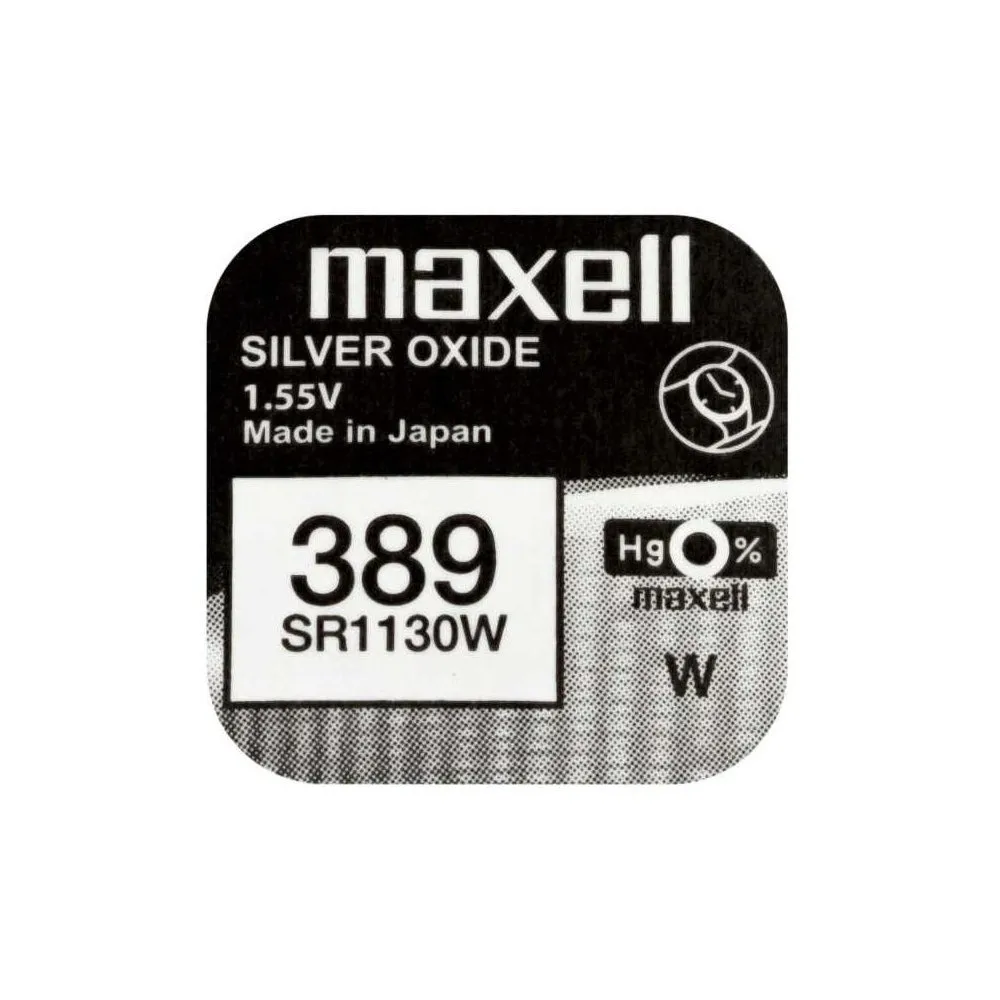 Pila Reloj 389 Maxell Oxido Plata Sr1130sw 389/maxell