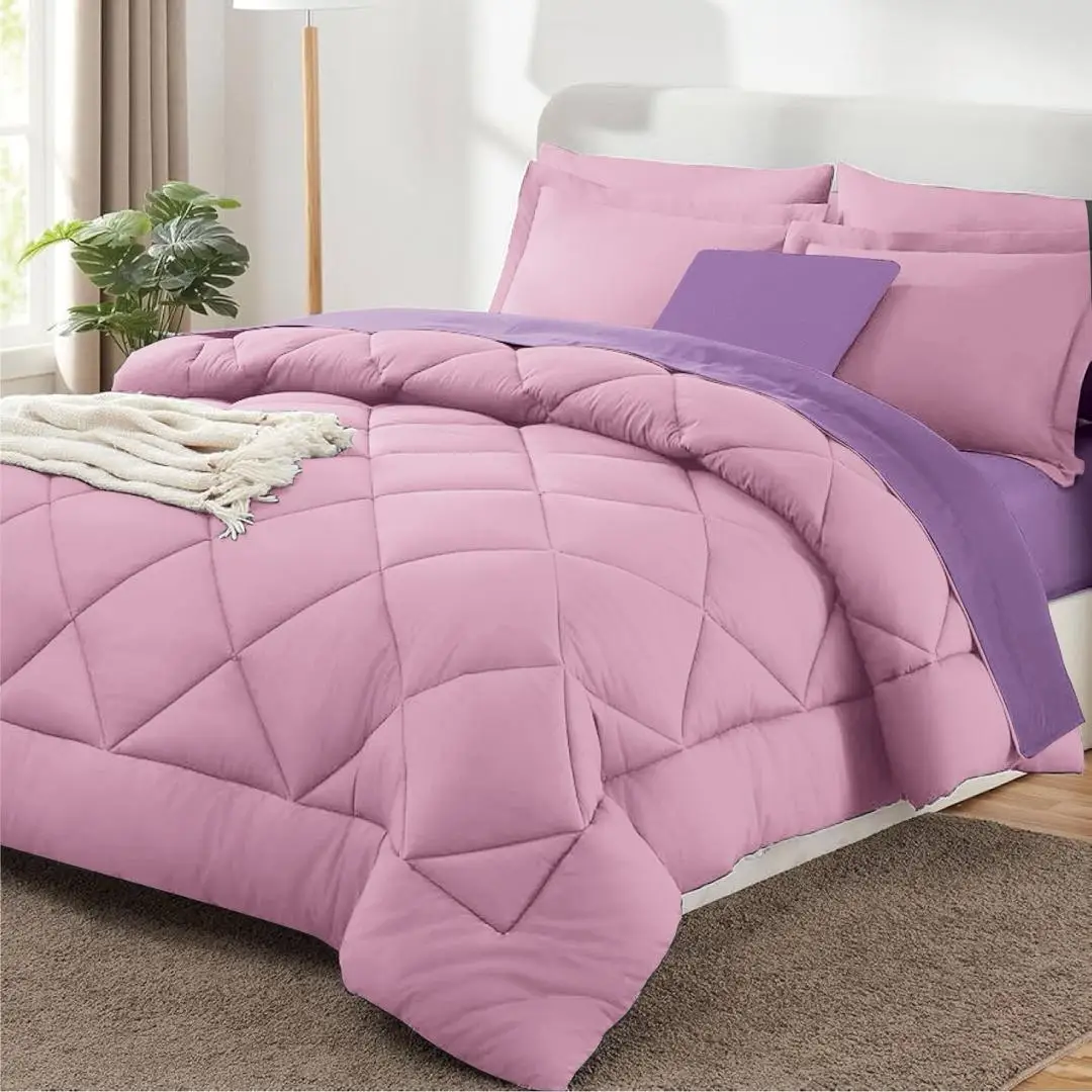 Printex Home Edredón Nórdico 460gr de fibra bicolor reversible para invierno, extrasuave y transpirable, ideal para noches frías y habitaciones de baja temperatura, máximo confort