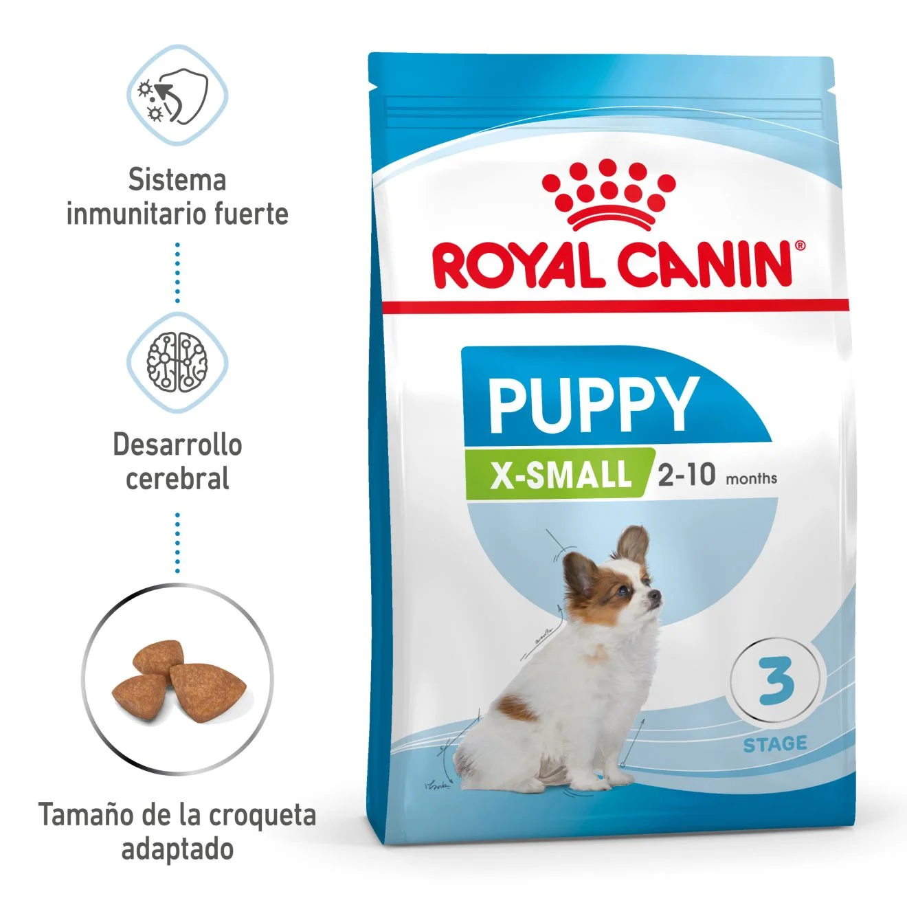 Royal Canin X-Small Puppy 1.5 Kg - Pienso para cachorros muy pequeños.