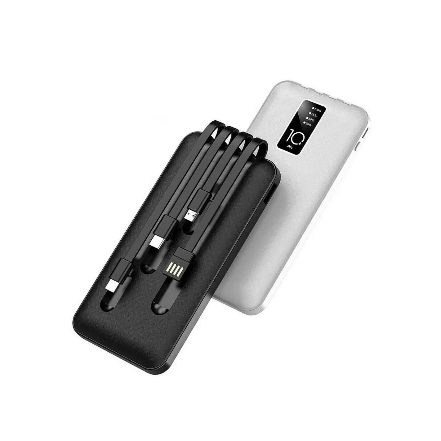 Caricabatterie rapido portatile Mediawave Powerbank 10000mAh dal negozio con 4 cavi inclusi nell'USB