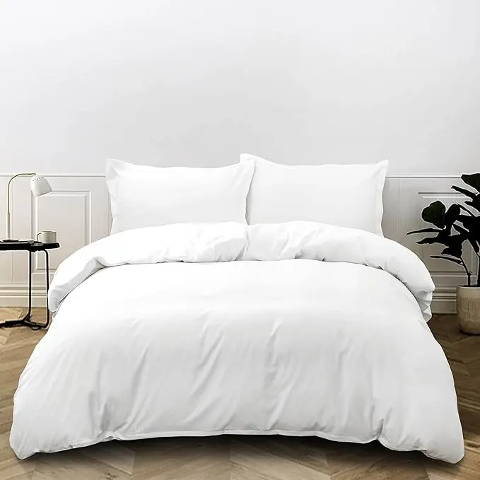 Ninguno Todobien Store - Fundas Nórdicas Cama 90,105,135,150,180Cm Liso - Fundas Poliéster Nórdico Con 1 O 2 Fundas De Almohada 45X70+5Cm,Con Patrón Moderna De Poliéster Muy Suave Transpirable