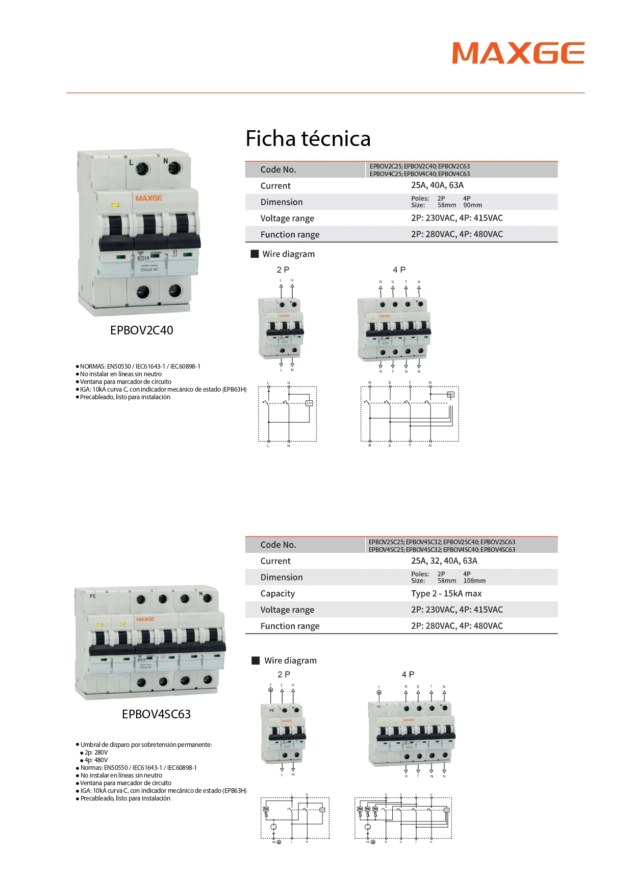 Maxge: epbovsp combined protector: iga + permanent surge