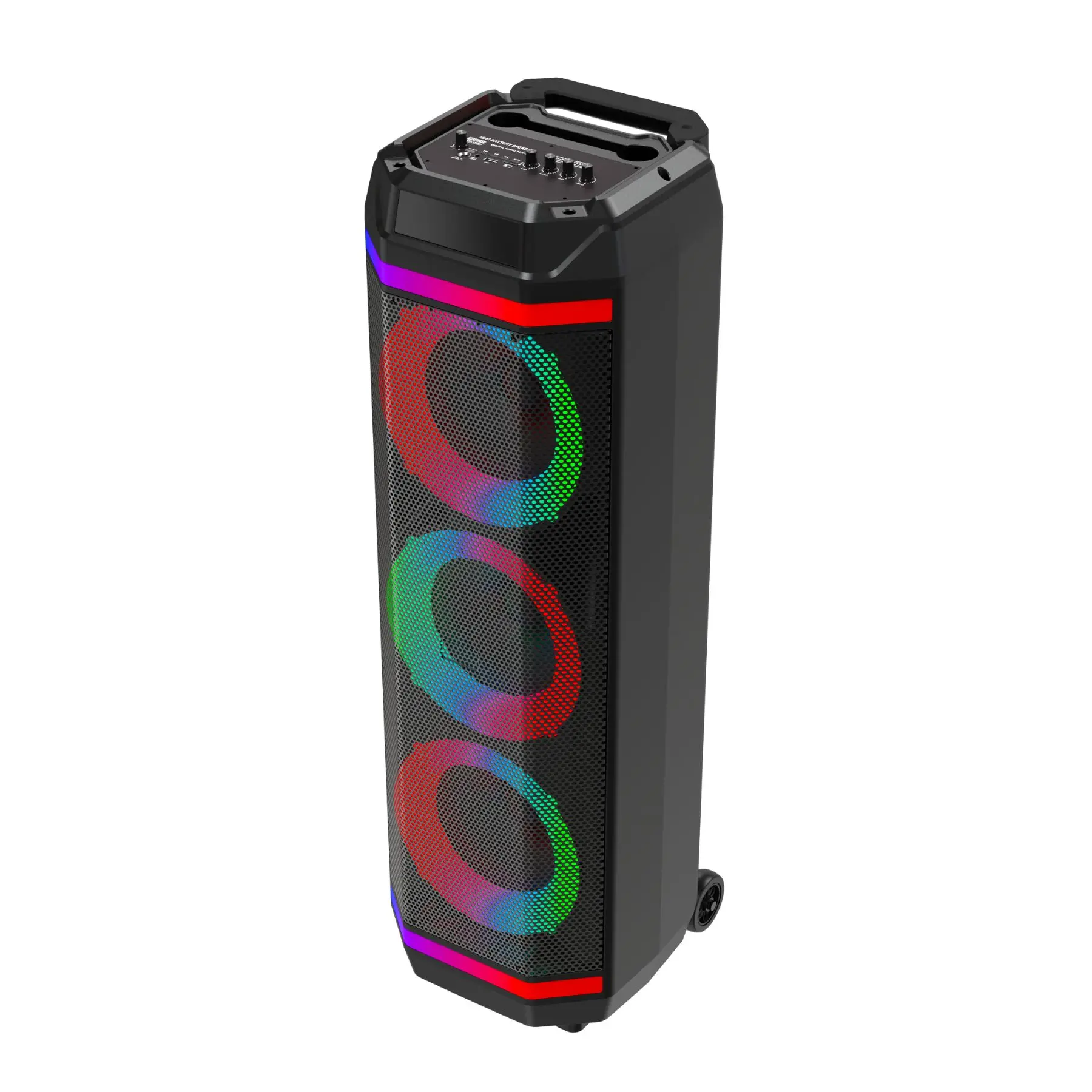 Altavoz Bluetooth BSL-S61  |3 Altavoces de 8 Pulgadas | 50W  | Micrófono | Batería de 3600 mAh | Carga USB-C.