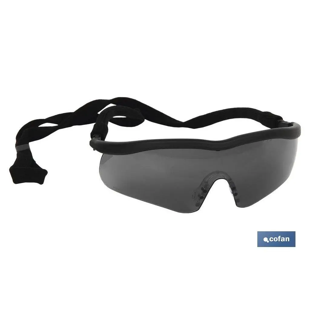 COFAN - Gafas protectoras de seguridad oscura | Resistente a arañazos | Mayor seguridad en bricolaje y soldadura, entre otros