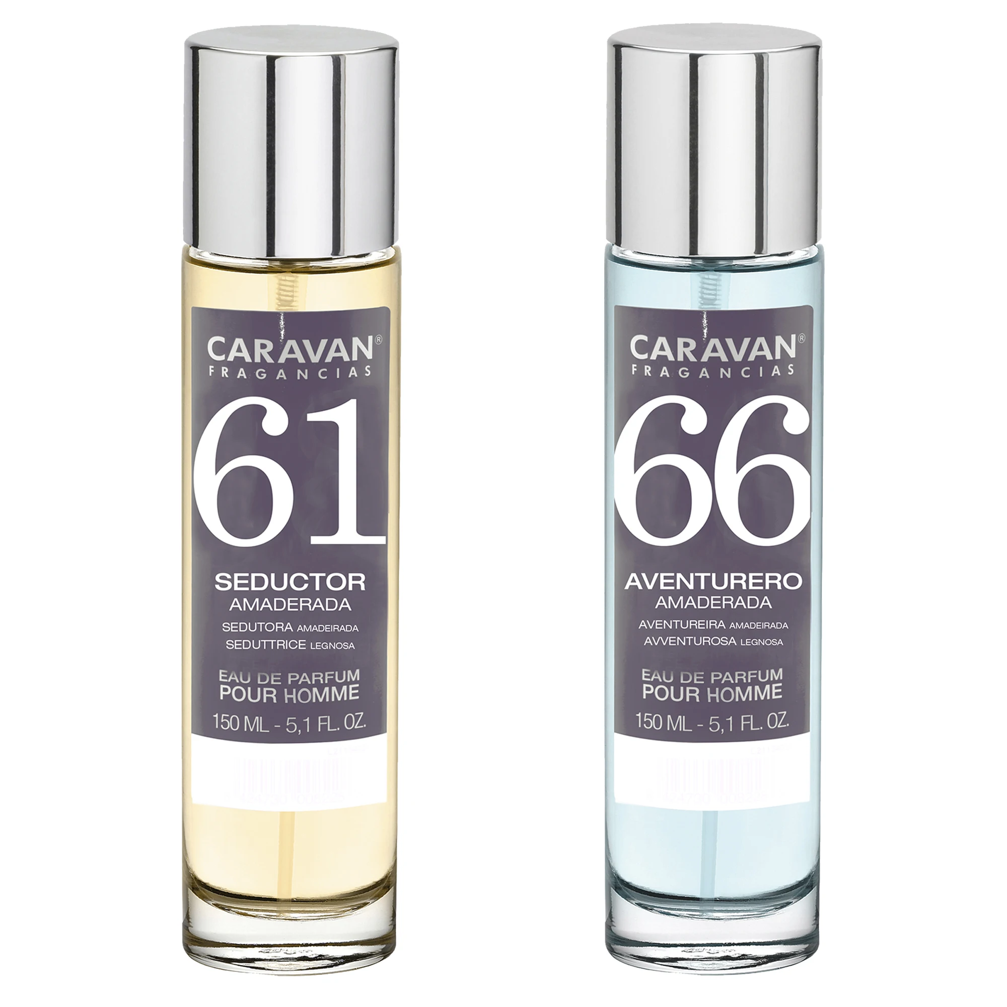 CARAVAN Men's Perfume Set No. 61 and 66 (Adventurous and Seductive) 150 ml