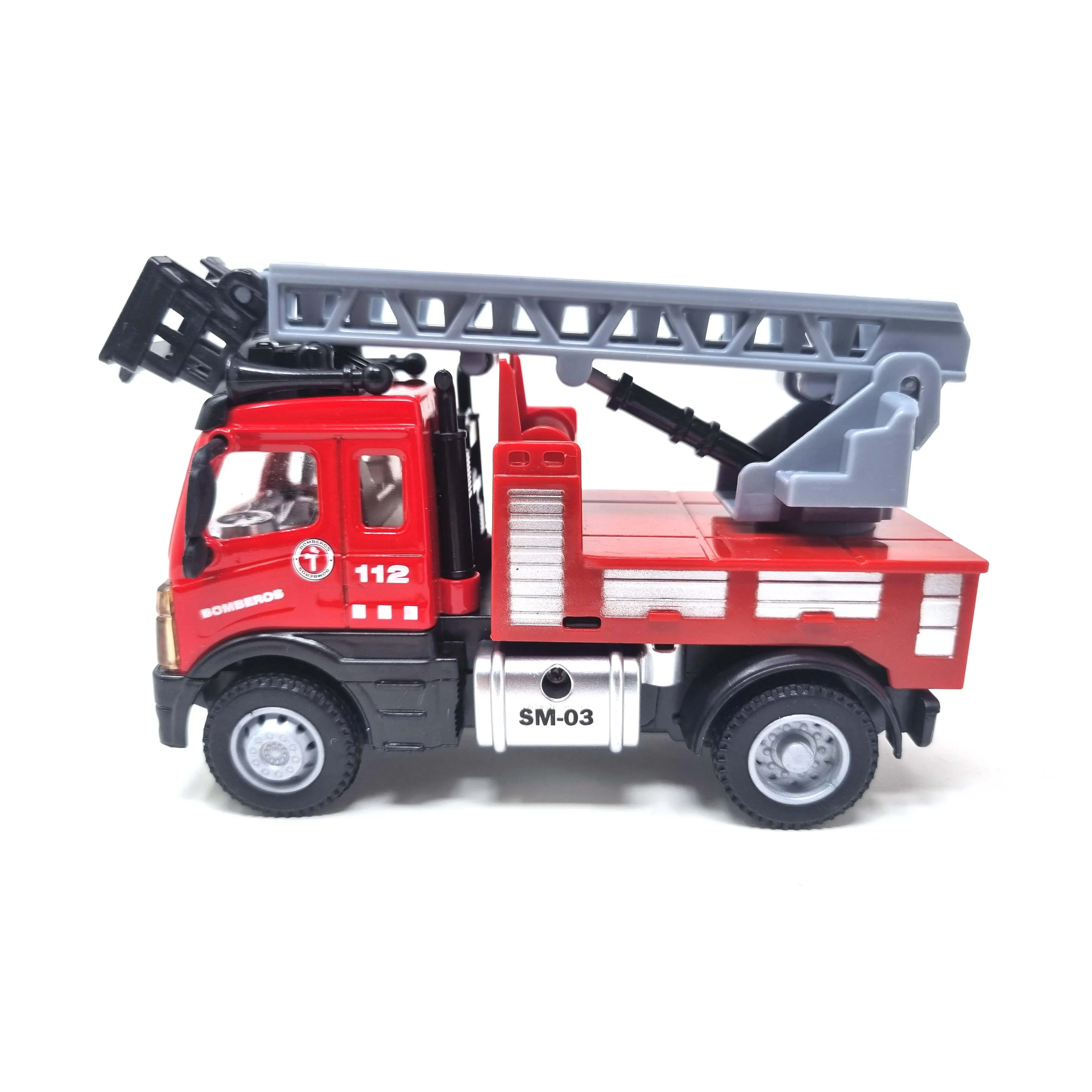 Camión de bomberos, ruedas libres, no recomendado para menores de 3 años por contener piezas pequeñas, ideal para niños. PLAYJOCS GT-8128