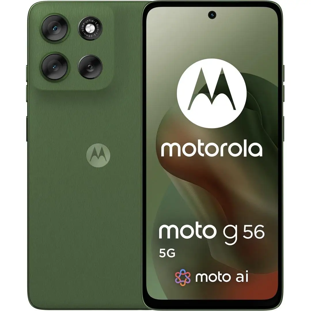 Motorola moto g56 5G 17,1 cm (6.72") Ranura híbrida Dual SIM Android 15 USB Tipo C 8 GB 256 GB 5200 mAh Verde