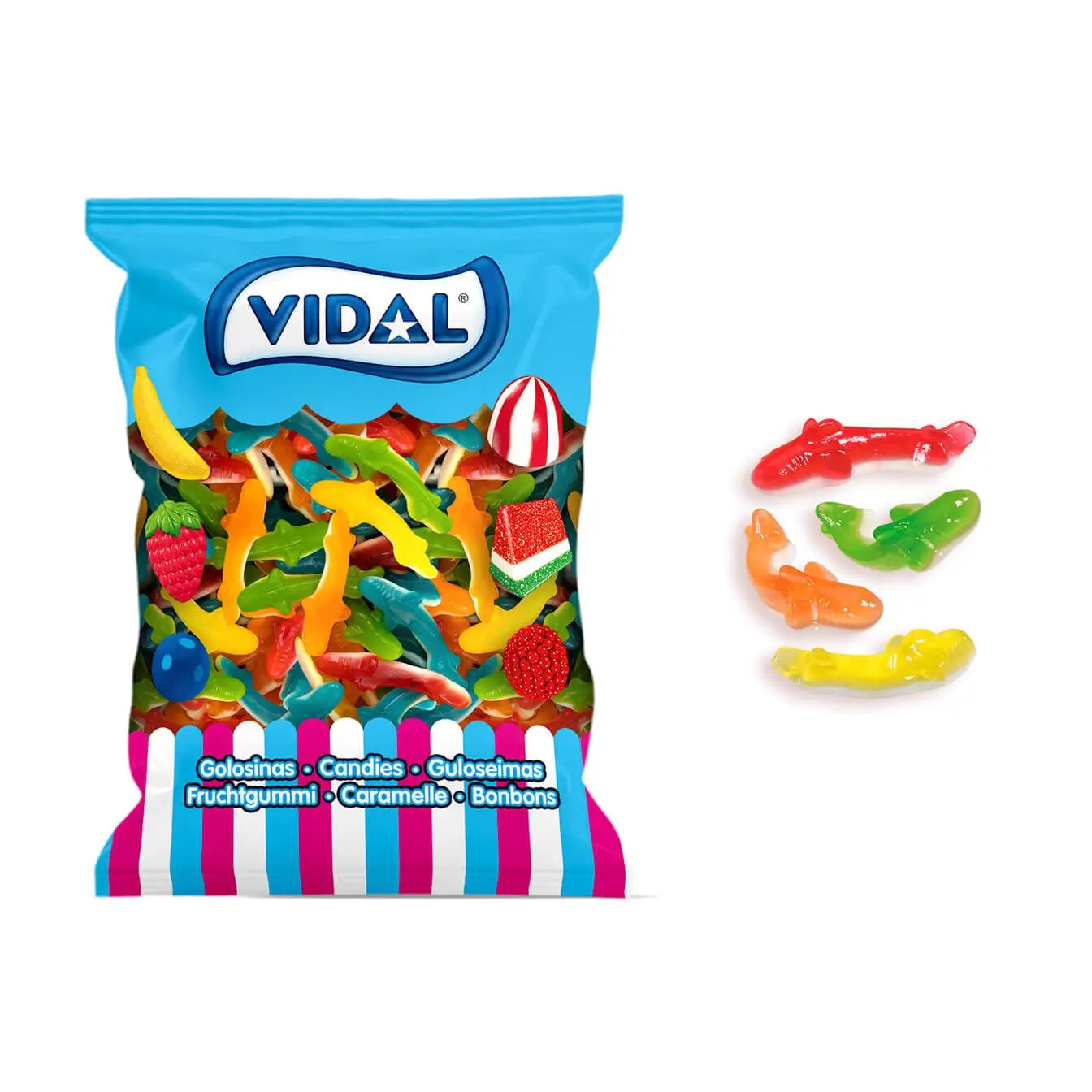 Vidal. Tiburones Jelly. Bolsa de 1kg