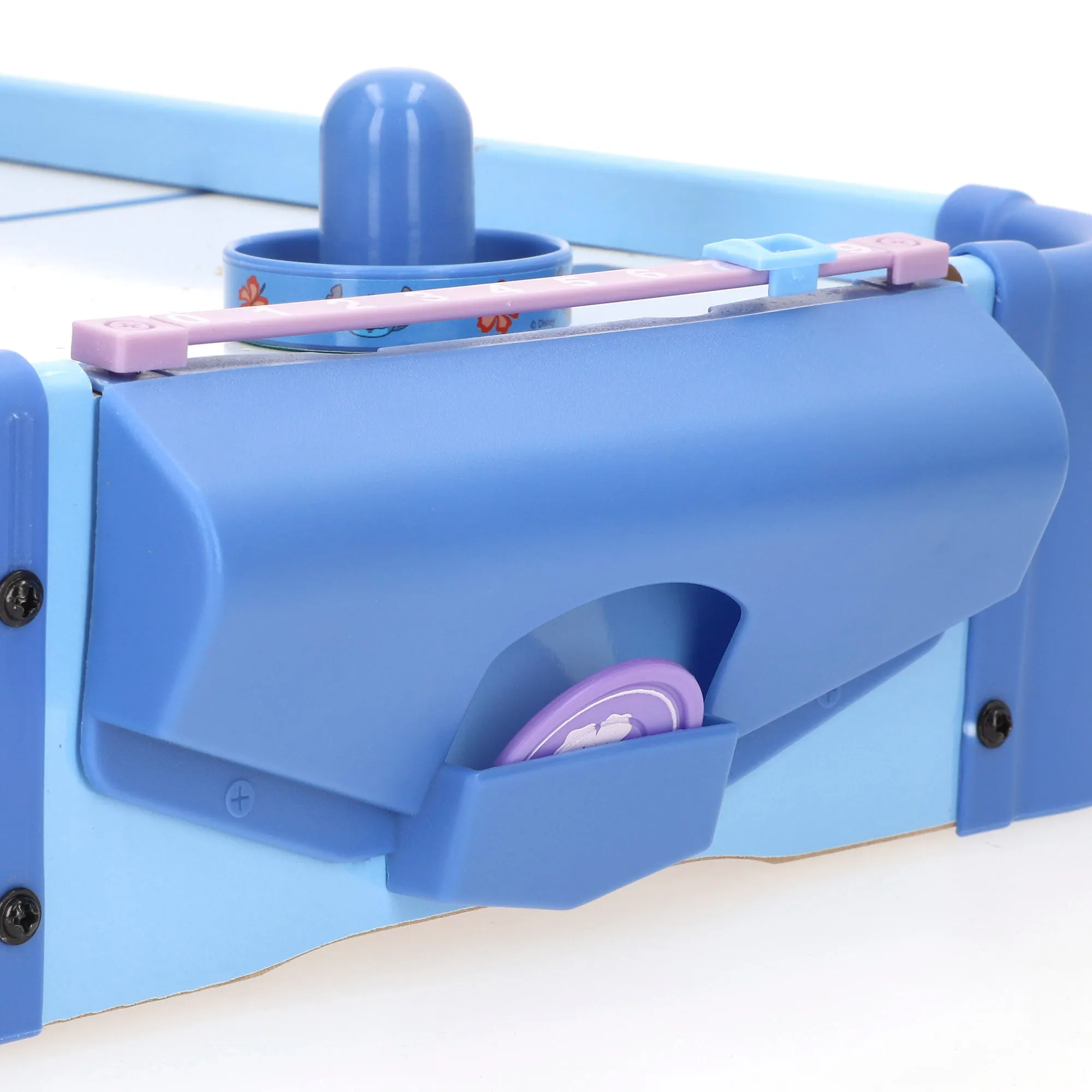 Stitch Air Hockey Table 53x31x9 cm, compact kids' game with 2 paddles and 2 pucks for 2 players, designed for children aged 4+, fosters hand-eye coordination and social skills, official Disney licensed design. #5