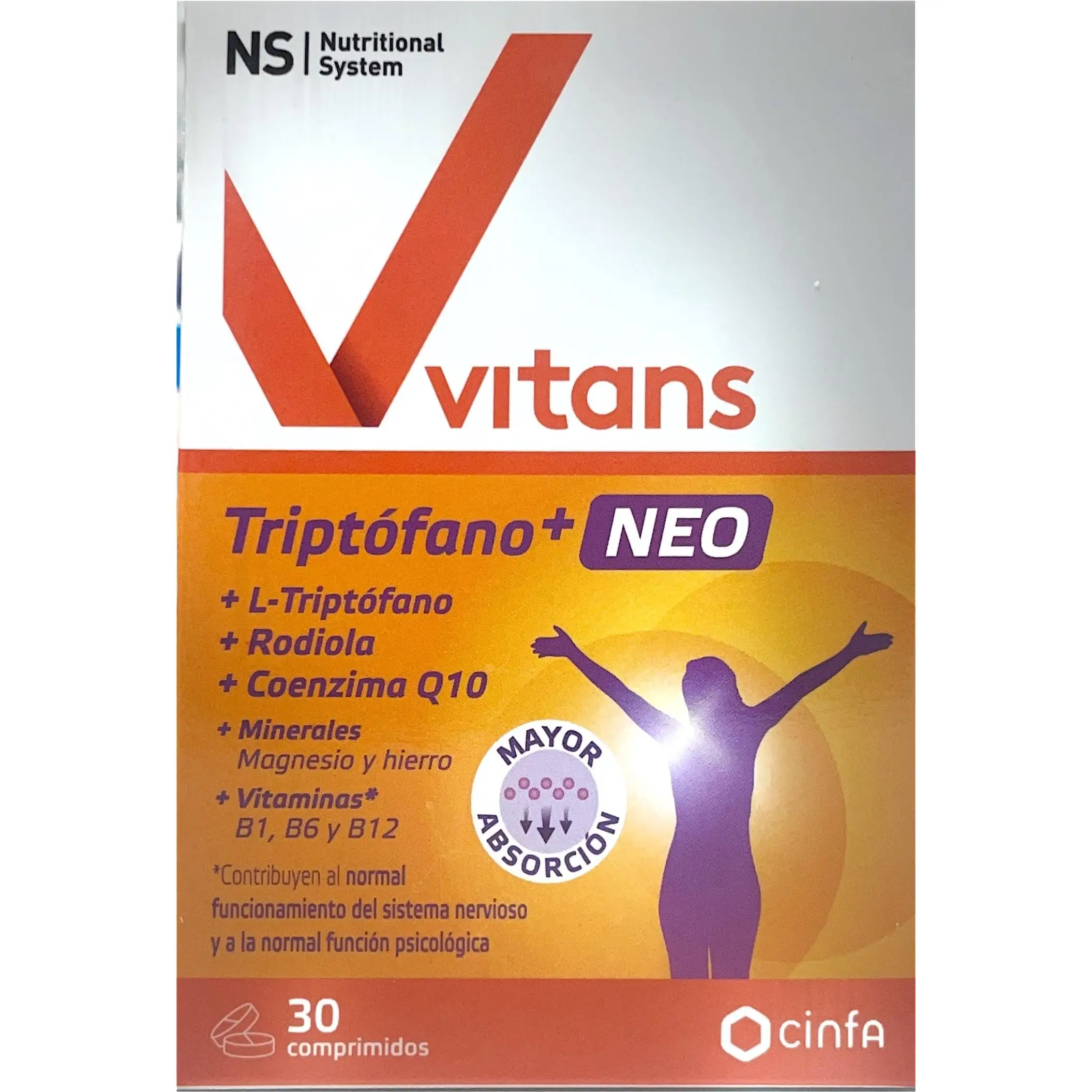 NS Vitans Triptófano+ NEO 30 Comprimidos Cinfa