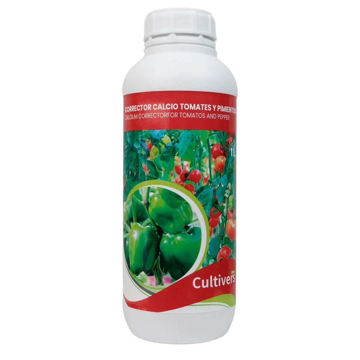 CULTIVERS Corrector Calcio Tomates Líquido 1 L. Fertilizante orgánico natural refuerza la resistencia a las enfermedades